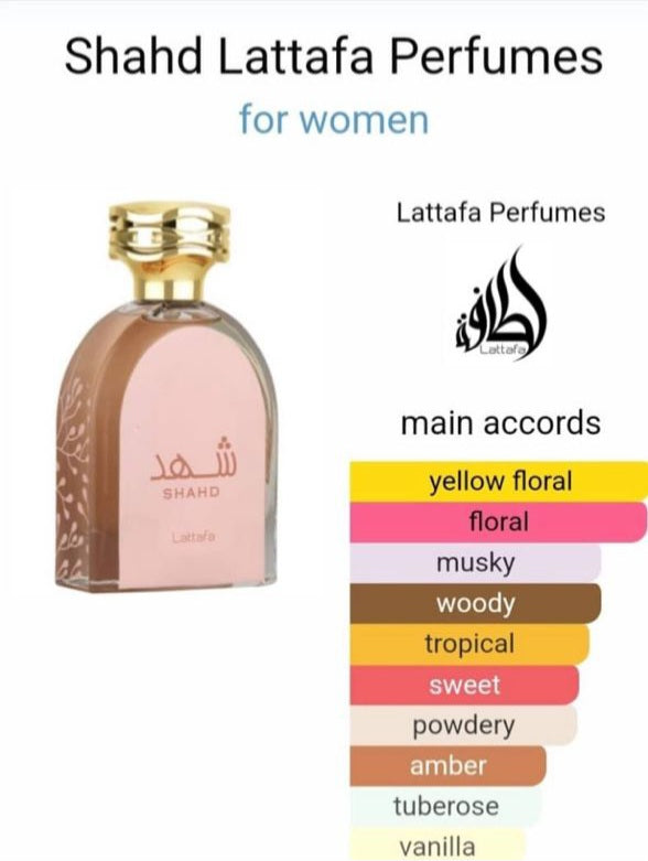 Shahd Perfume 100ml EDP Lattafa