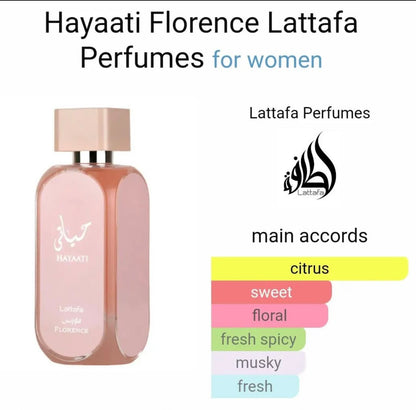 Hayaati Florence Eau De Parfum 100ml Lattafa