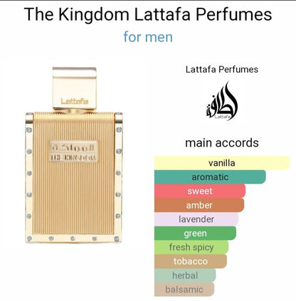 The Kingdom for Men Eau De Parfum 100ml Lattafa