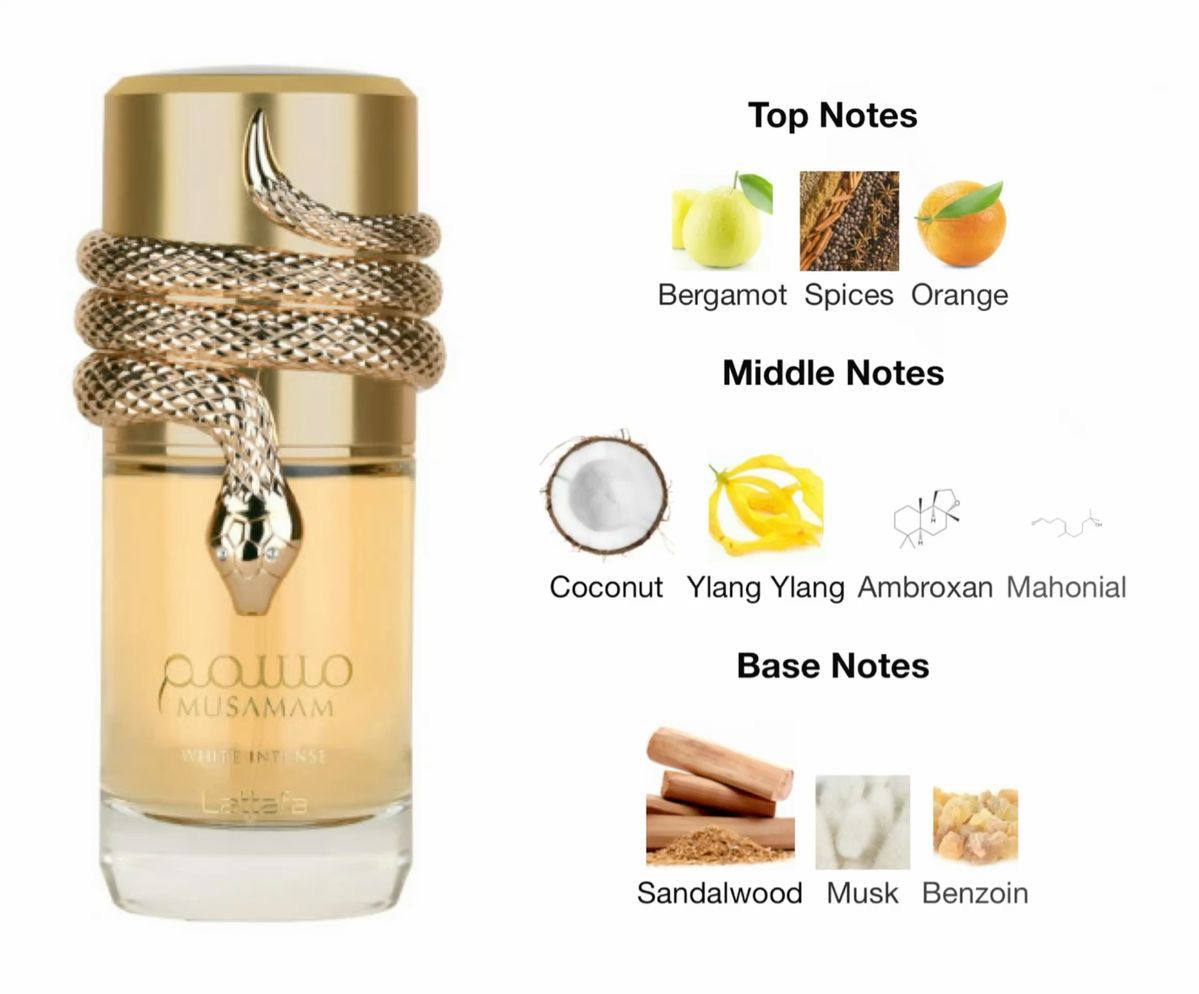 Musamam White Instense Perfume 100ml EDP Lattafa